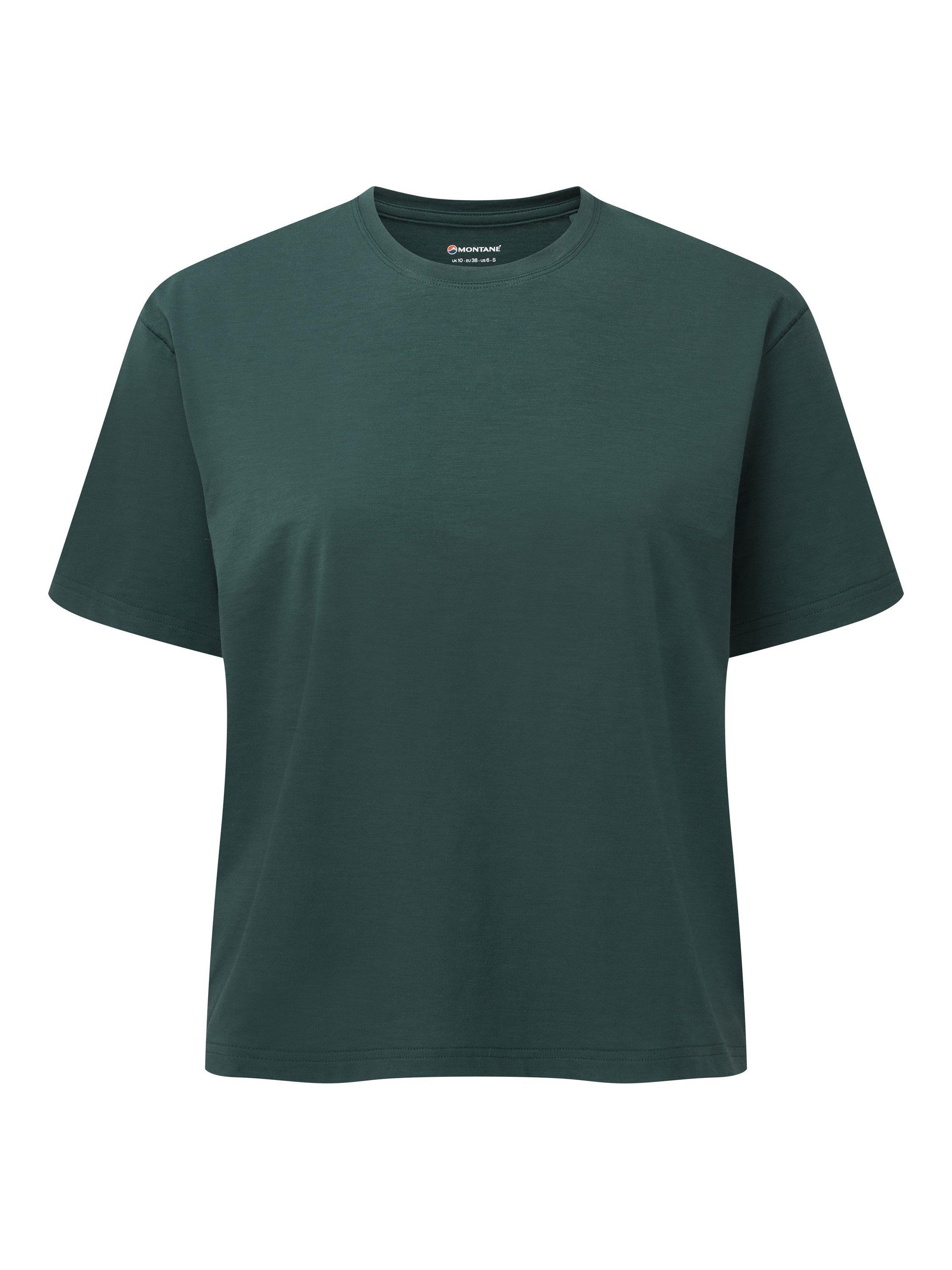 Product image 3 of 5, which shows Montane Alhena Sports T-Shirt, Deep Forest, 8