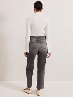 Phase Eight Frankie Straight Jeans, Grey - view 2, Grey