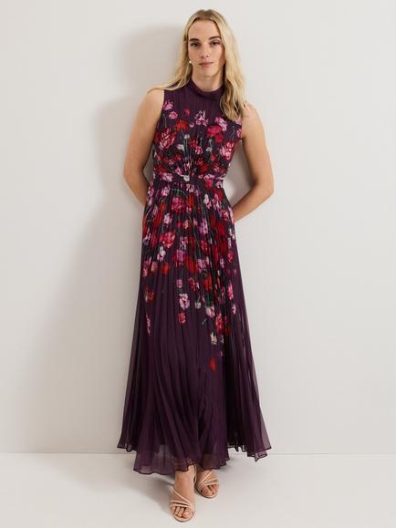 Phase Eight Dahlia Floral Dress, Multi, Multi
