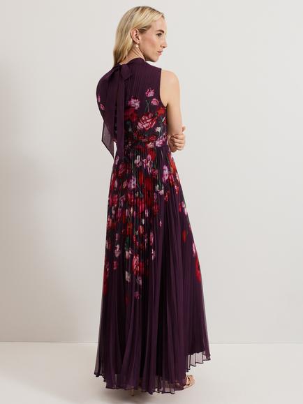 Phase Eight Dahlia Floral Dress, Multi - view 2, Multi