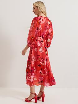 Phase Eight Federica Floral Dress, Pink - view 2, Pink