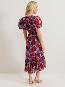 Phase Eight Francesca Floral Midi Dress, Multi - view 2, Multi