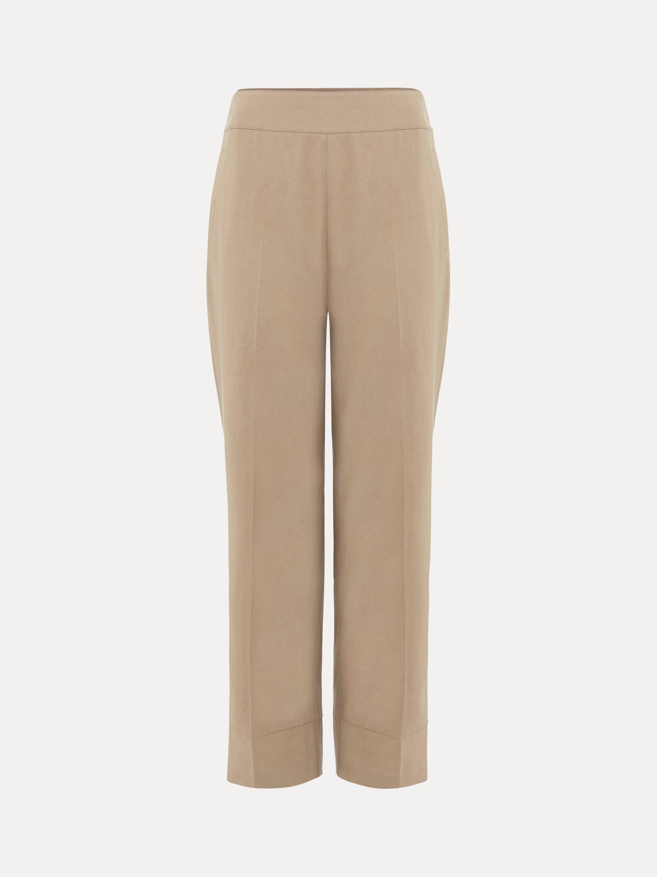 Product image 5 of 9, which shows Phase Eight Ellwood Tailored Trousers, Neutral, Neutral, 10
