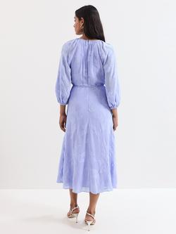 Phase Eight Liona Floral Dress, Blue - view 2, Blue