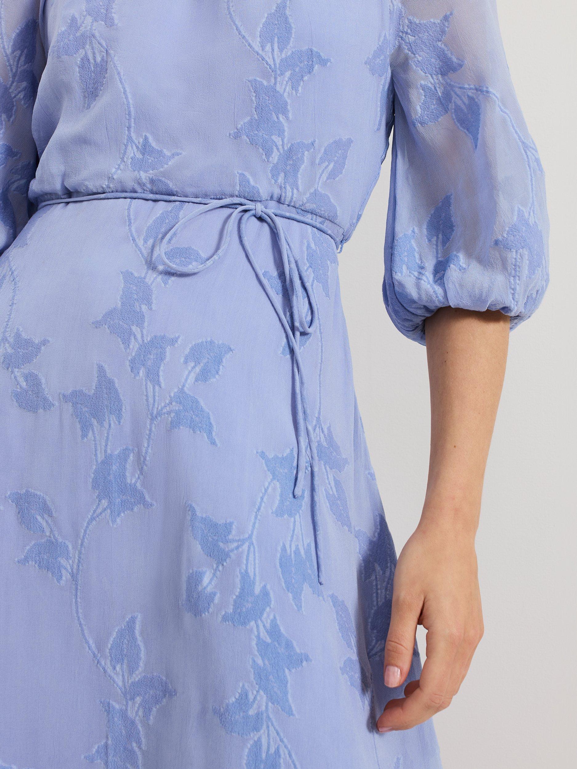 Product image 8 of 8, which shows Phase Eight Liona Floral Dress, Blue, 12