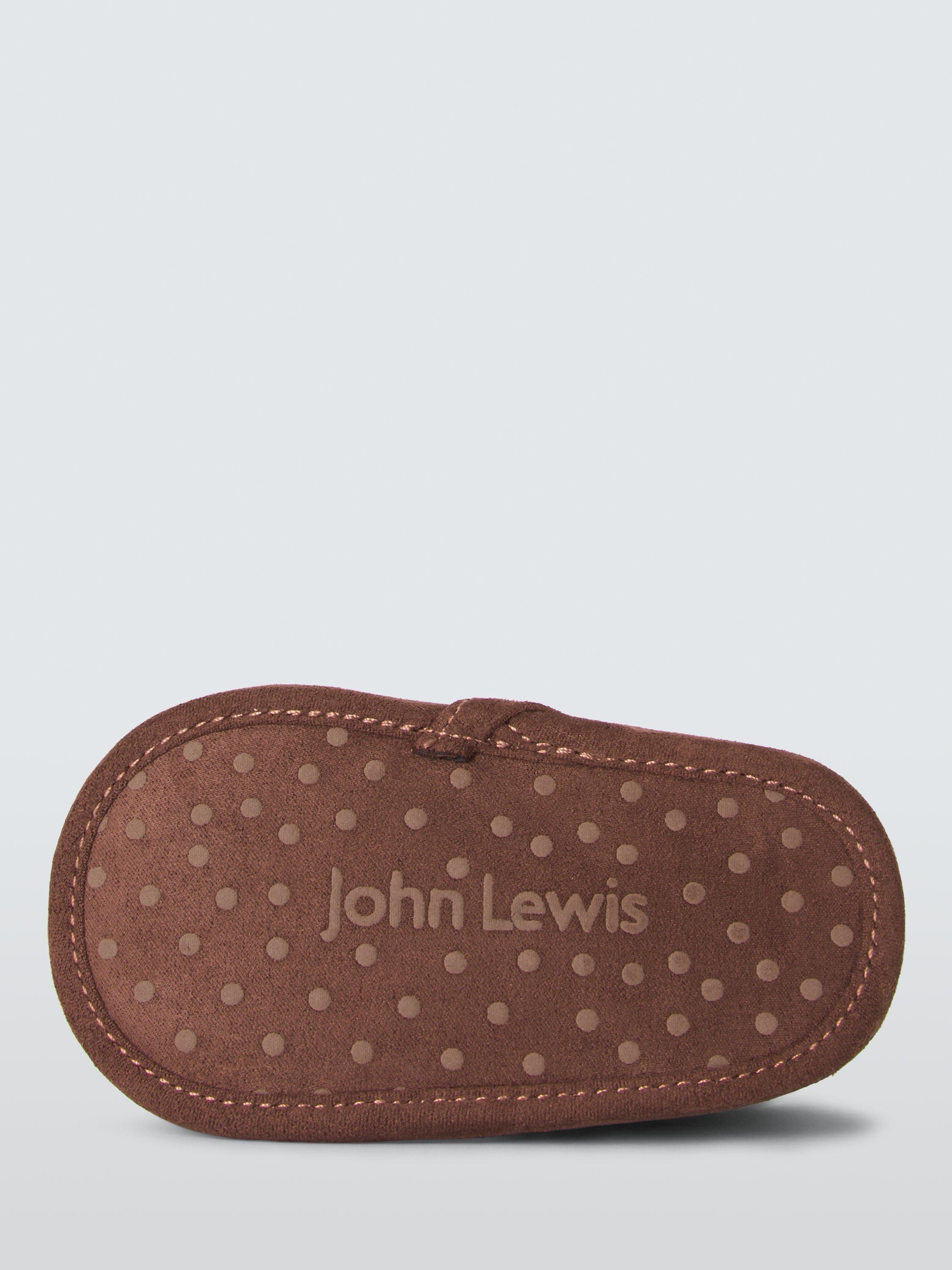 Product image 3 of 3, which shows John Lewis Baby Fox Cordurory Booties, Brown, 6-12 months