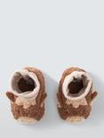 John Lewis Baby Sock Top Cow Booties, Multi