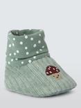 John Lewis Baby Mushroom Sock Top Booties, Multi