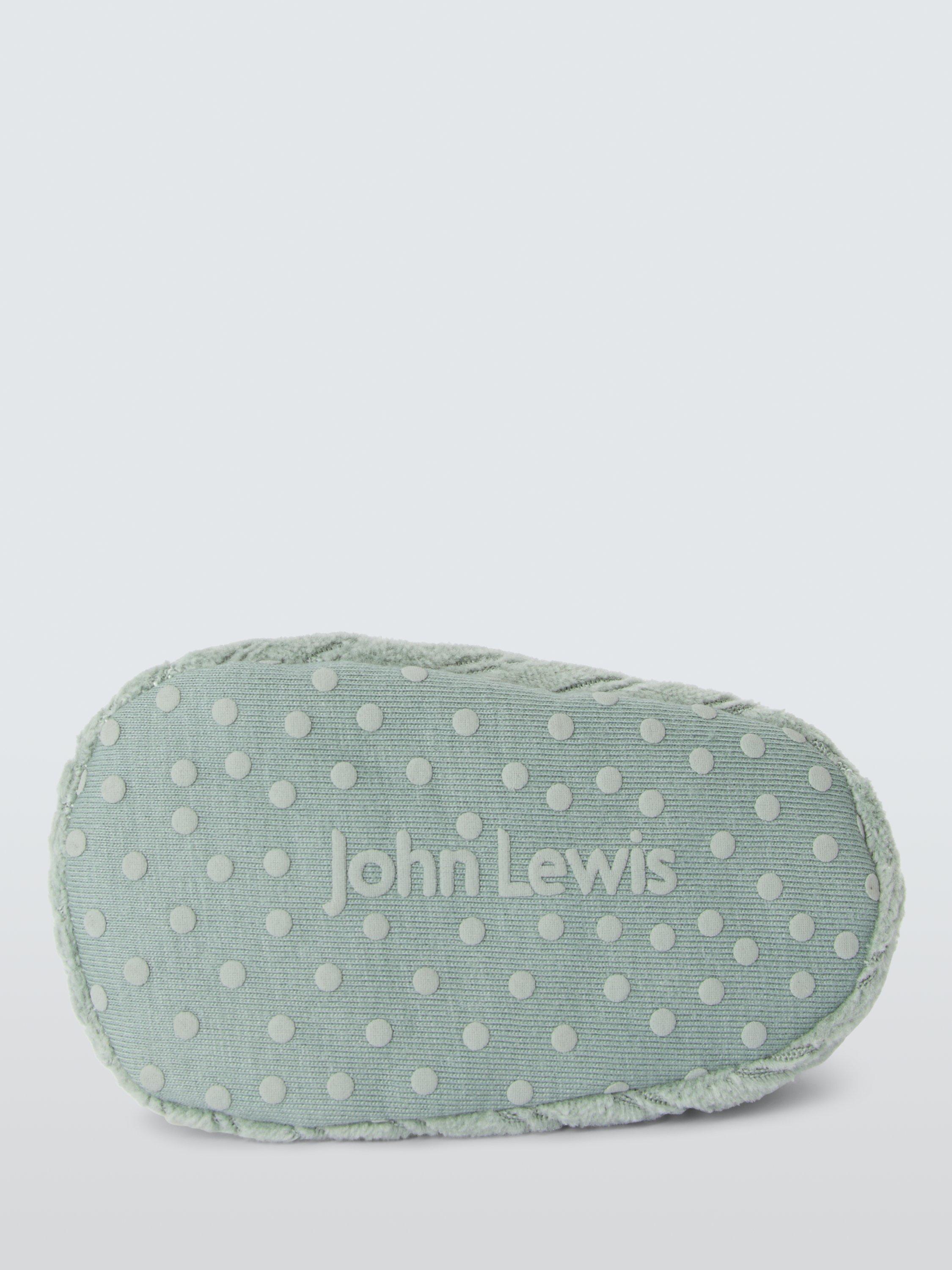 Product image 3 of 3, which shows John Lewis Baby Mushroom Sock Top Booties, Multi, 0-3 months