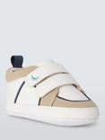 John Lewis Baby Colourblock Pre-Walker Trainers, Natural