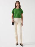 L.K.Bennett Vita Tape Trim T-Shirt, Green