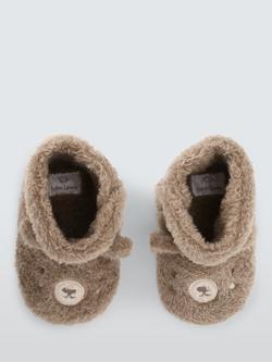 John Lewis Baby Bear Booties, Multi - view 2, Multi