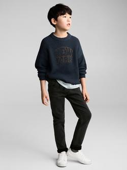 Mango Kids' Comfy Jeans, Black - view 2, Black