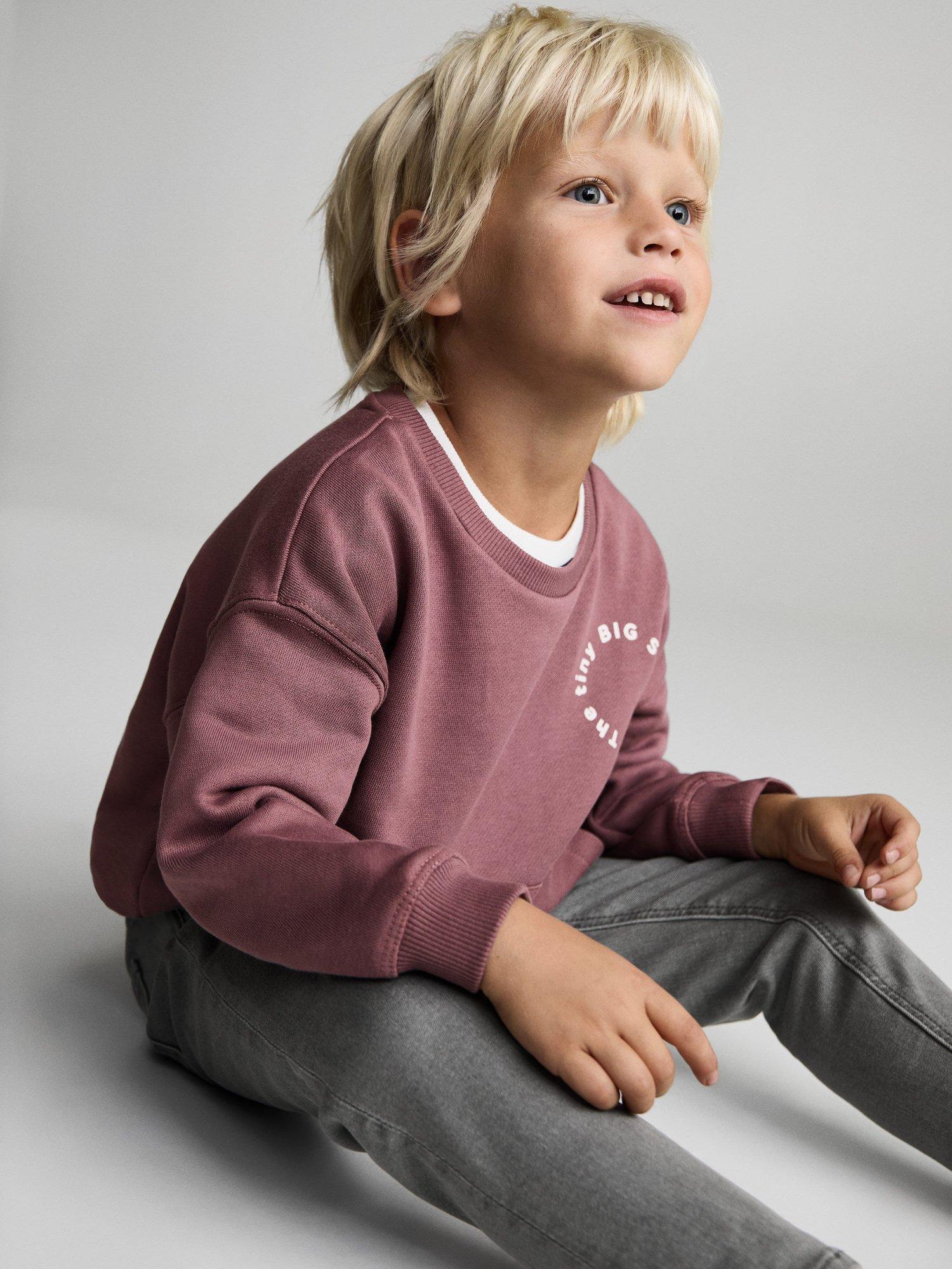 Product image 2 of 6, which shows Mango Kids' Diego Straight Leg Jeans, Open Grey, 18-24 months