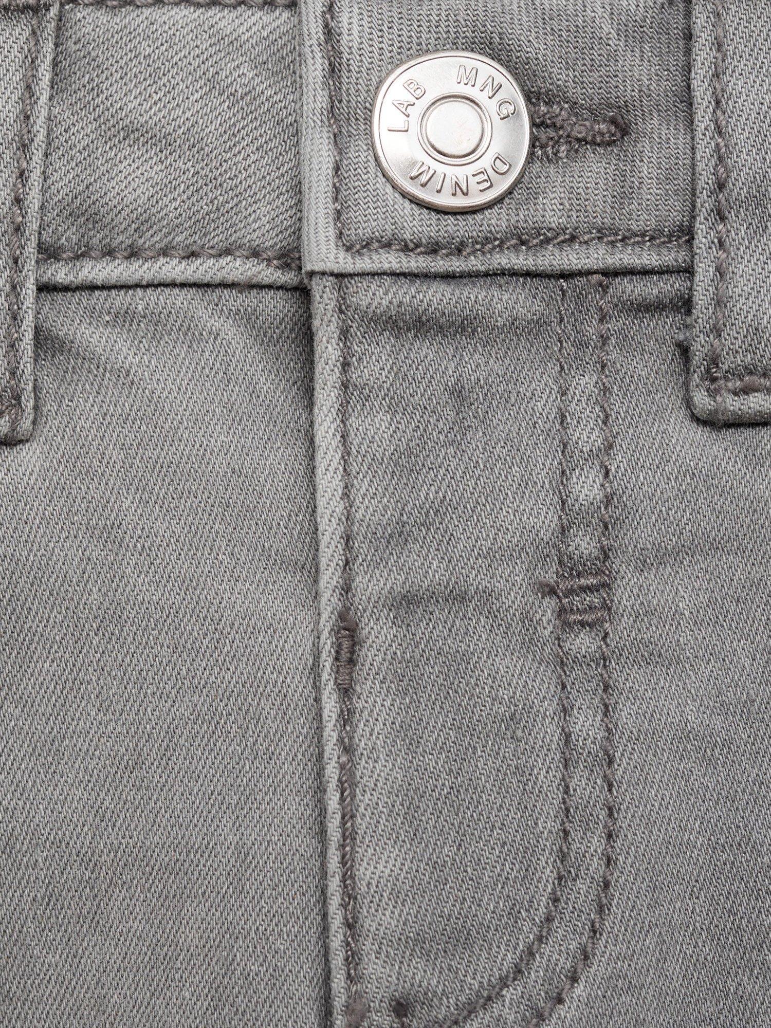 Product image 6 of 6, which shows Mango Kids' Diego Straight Leg Jeans, Open Grey, 18-24 months