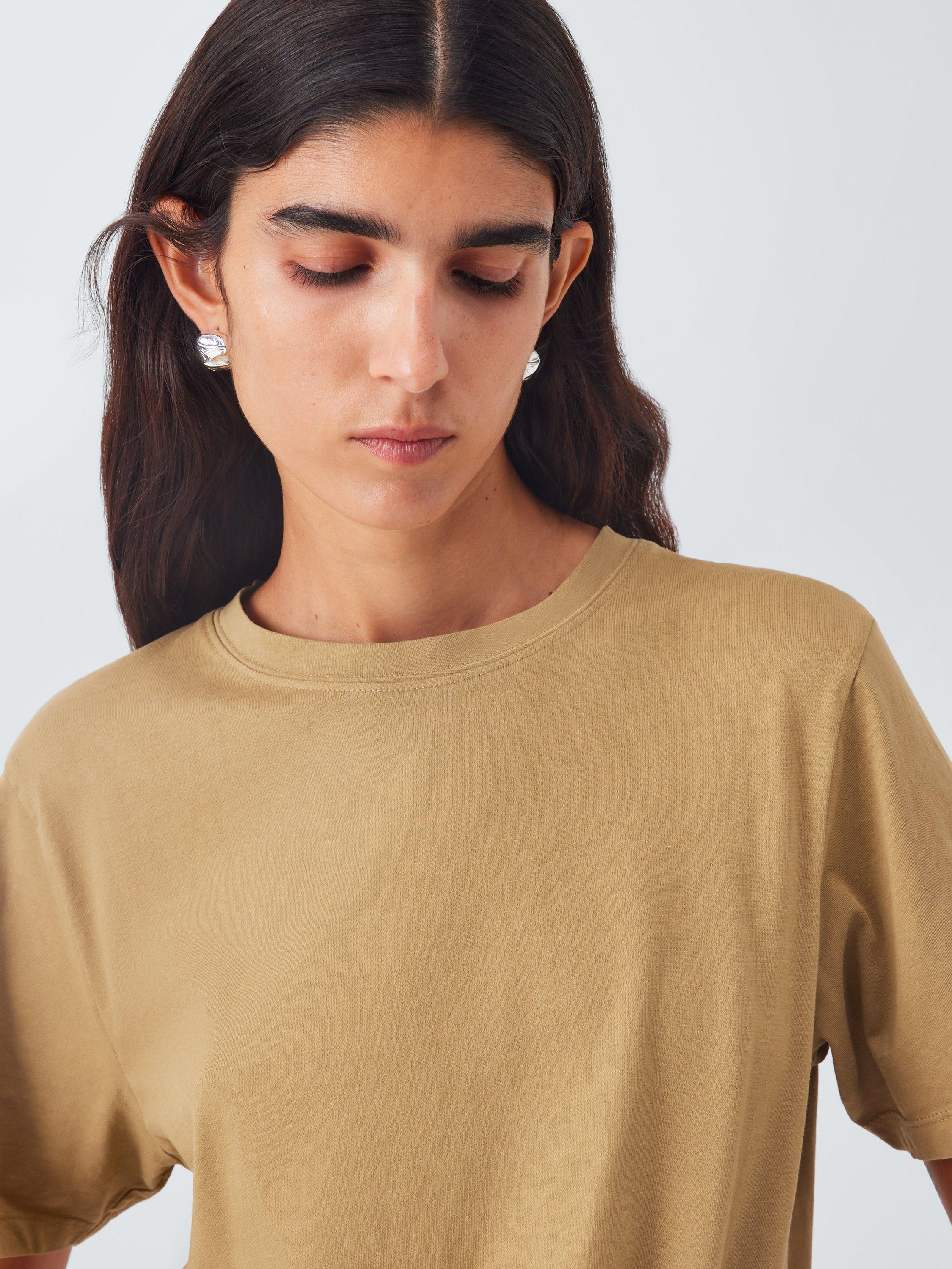 Product image 5 of 6, which shows AND/OR Authentic Crew Neck T-Shirt, Toffee, 6