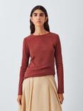 AND/OR Ribbed Long Sleeve Jersey Top