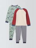 John Lewis Kids' Hiking Pyjamas, Pack of 2, Multi