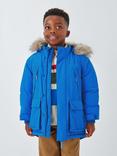 John Lewis Kids' Tech Water Resistant Parka, Bright Blue
