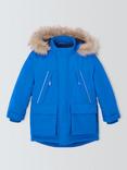 John Lewis Kids' Tech Water Resistant Parka, Bright Blue