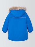 John Lewis Kids' Tech Water Resistant Parka, Bright Blue
