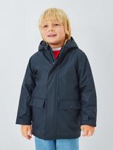 John Lewis Kids' Shower Resistant Rain Mac, Navy