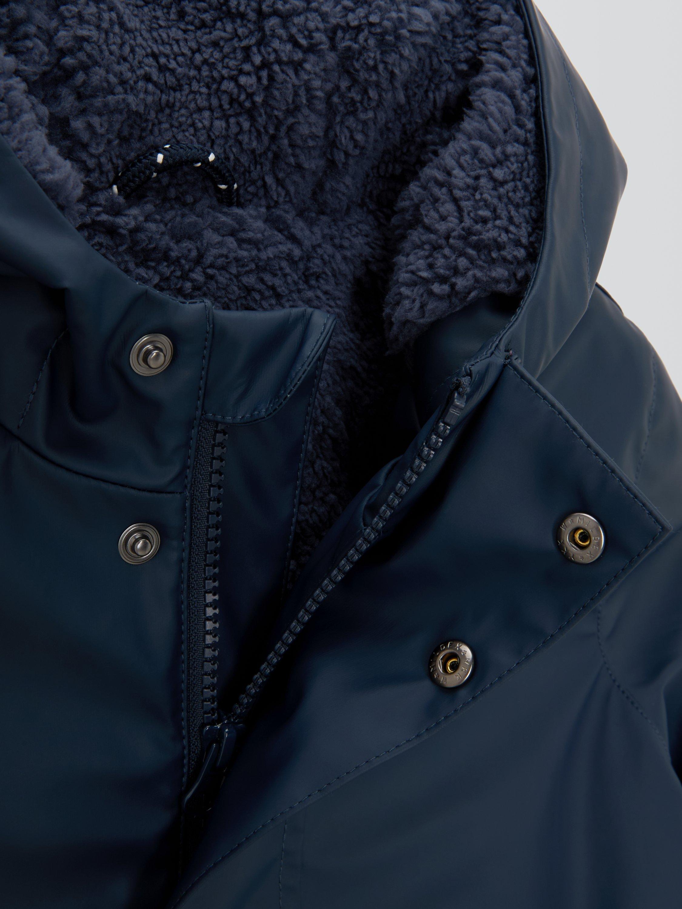 Product image 7 of 7, which shows John Lewis Kids' Shower Resistant Rain Mac, Navy, 3 years