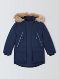 John Lewis Kids' Tech Water Resistant Parka, Navy