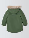 John Lewis Kids' Tech Water Resistant Parka, Khaki