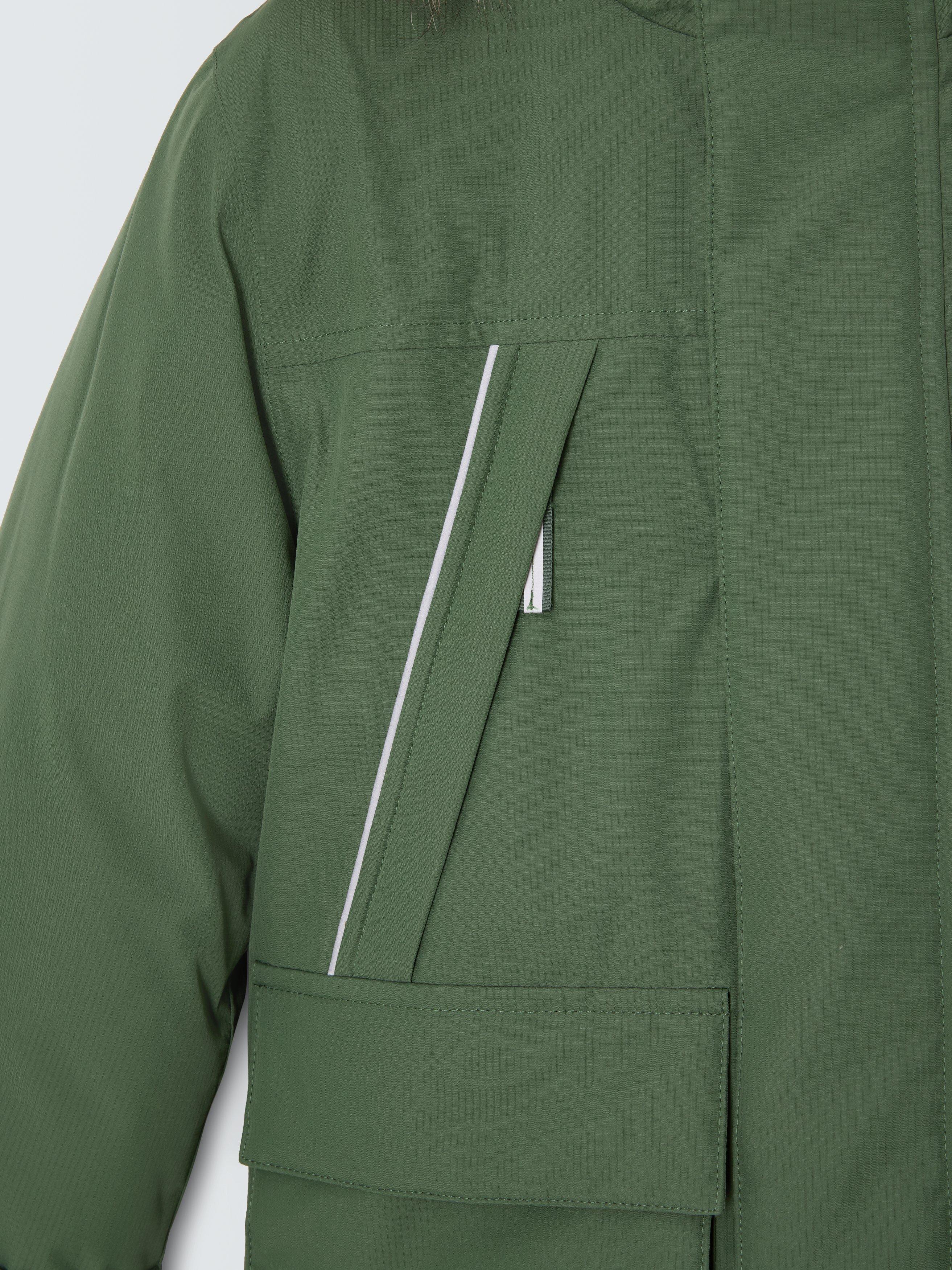 Product image 3 of 4, which shows John Lewis Kids' Tech Water Resistant Parka, Khaki, 3 years