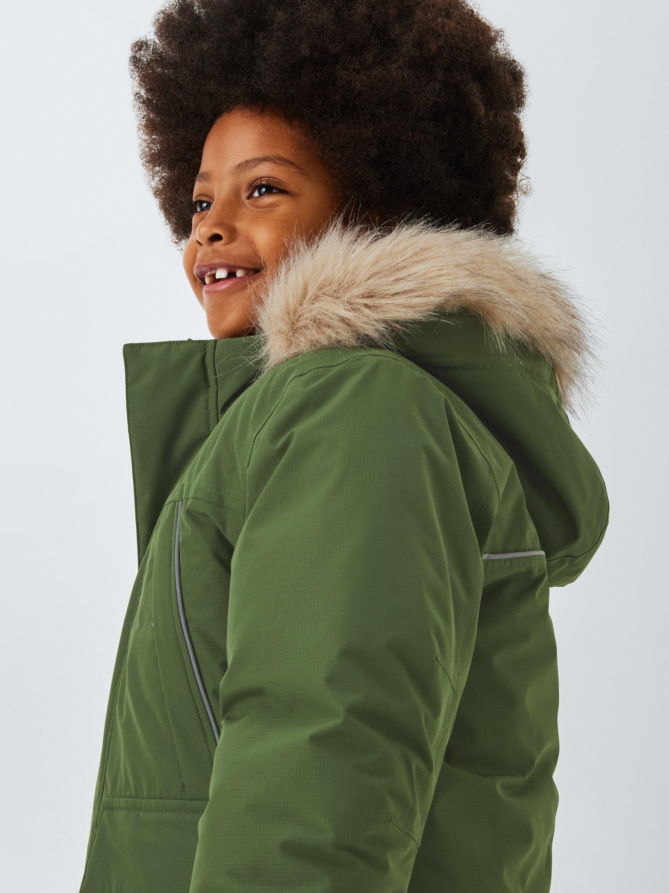 Product image 6 of 8, which shows John Lewis Kids' Tech Water Resistant Parka, Khaki, 3 years