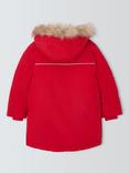 John Lewis Kids' Tech Water Resistant Parka, Red