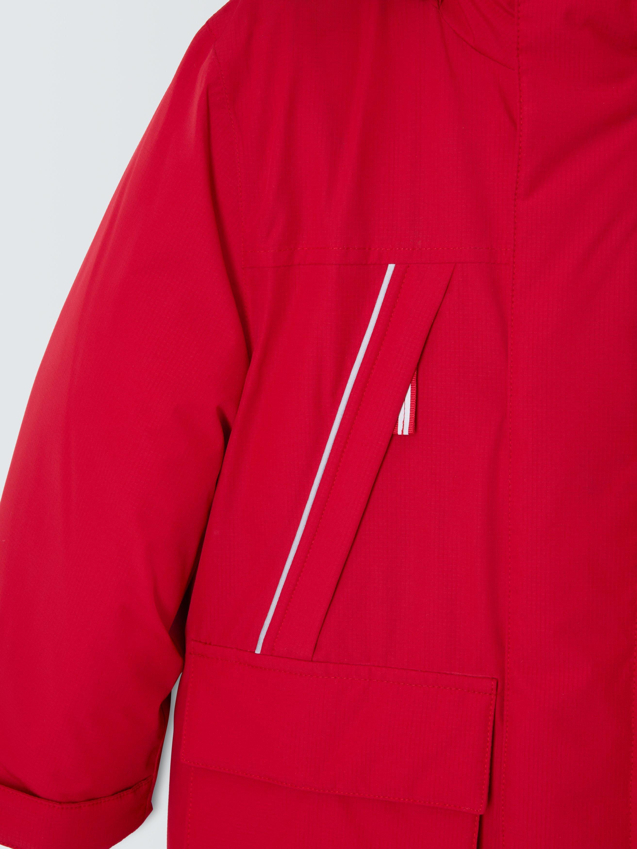 Product image 7 of 8, which shows John Lewis Kids' Tech Water Resistant Parka, Red, 3 years