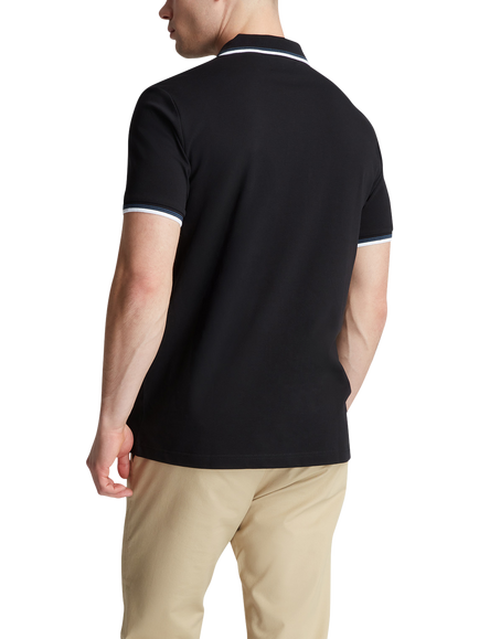 Original Penguin Cotton Blend Tipped Polo Shirt - view 2, True Black