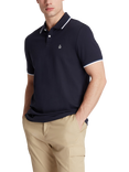 Original Penguin Cotton Blend Tipped Polo Shirt, Dark Sapphire