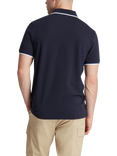 Original Penguin Cotton Blend Tipped Polo Shirt, Dark Sapphire