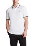 Original Penguin Cotton Blend Tipped Polo Shirt, Bright White