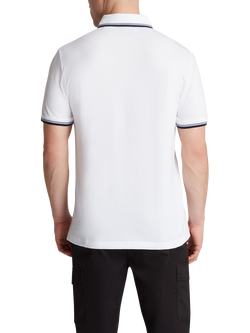 Original Penguin Cotton Blend Tipped Polo Shirt - view 2, Bright White