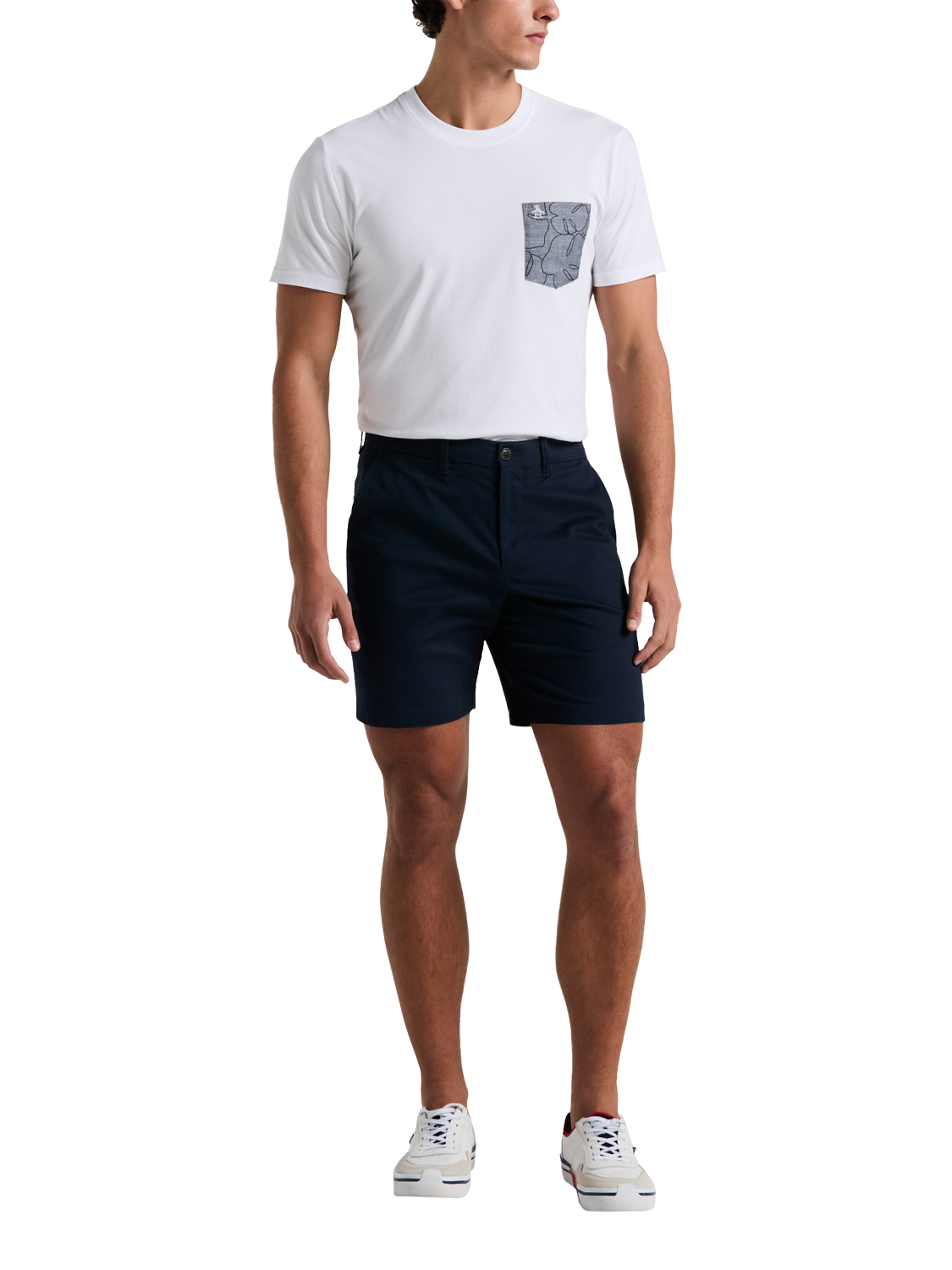 Product image 1 of 3, which shows Original Penguin Chino Shorts, Dark Sapphire, 30