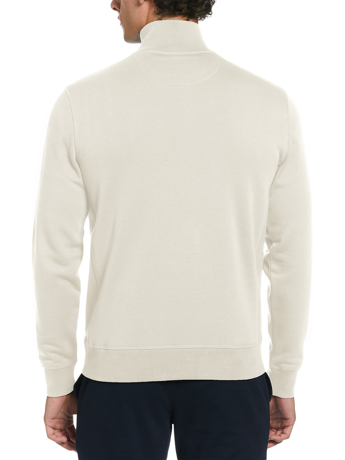 Product image 2 of 4, which shows Original Penguin Cotton Blend Quarter-Zip Sweatshirt, Birch, S