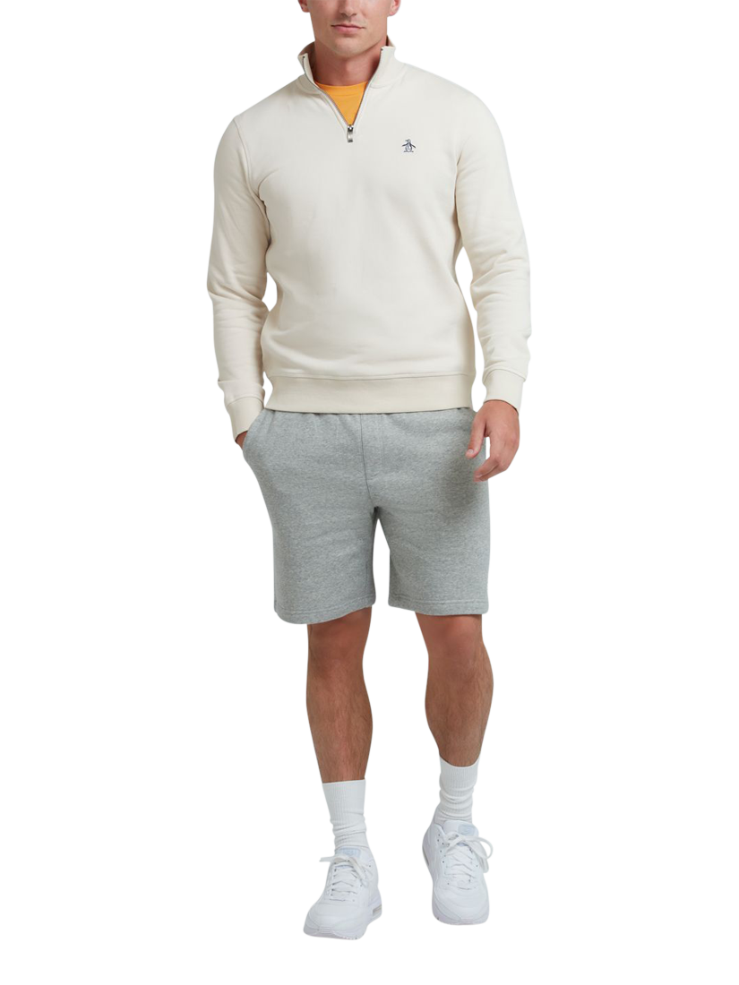 Product image 3 of 4, which shows Original Penguin Cotton Blend Quarter-Zip Sweatshirt, Birch, S