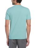 Original Penguin Organic Cotton Regular Fit Embroidered Logo T-Shirt, Blue Tint