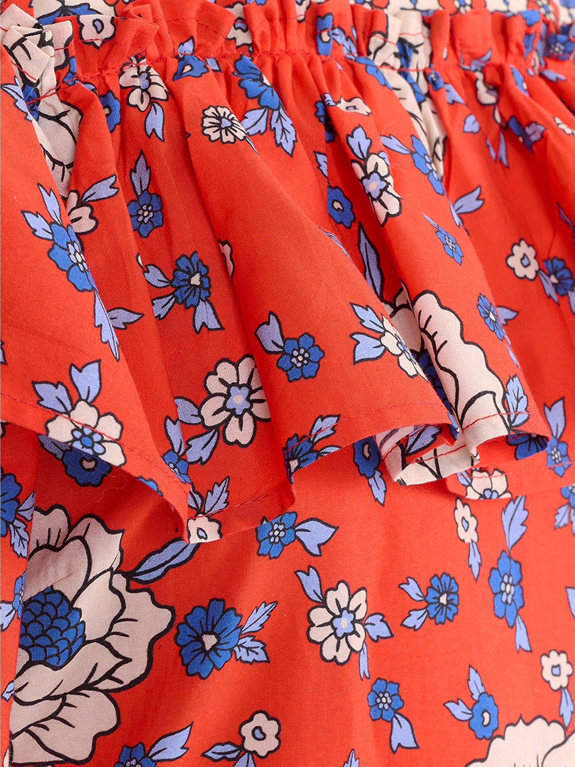 Product image 7 of 7, which shows Queens of archive August Floral Mini Dress, Multi, M