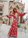 Queens of archive Maggie Floral Maxi Dress, Multi