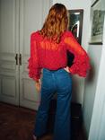 Queens of archive Trina Polka Dot Blouse, Red