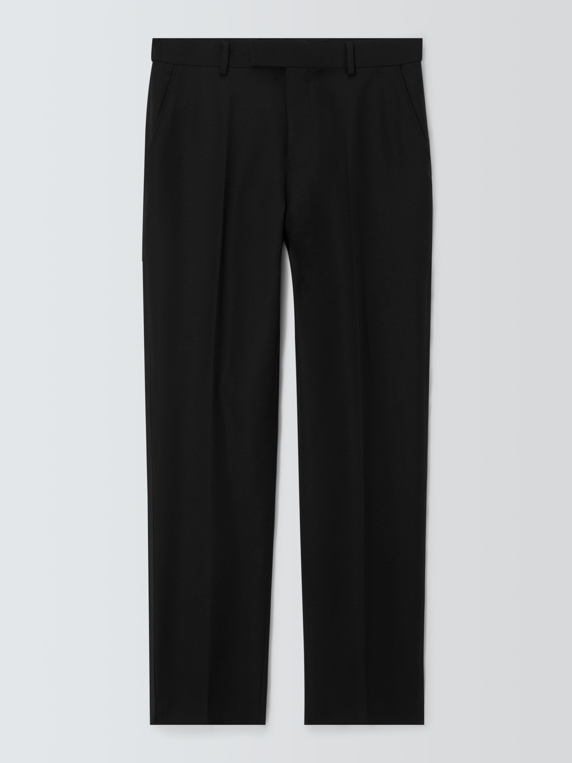 Product image 4 of 7, which shows John Lewis Basket Weave Dinner Suit Trousers, Black, 30L