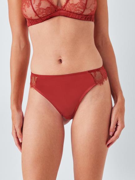 John Lewis Riley Brazilian Knickers, Chilli Red, Chilli Red