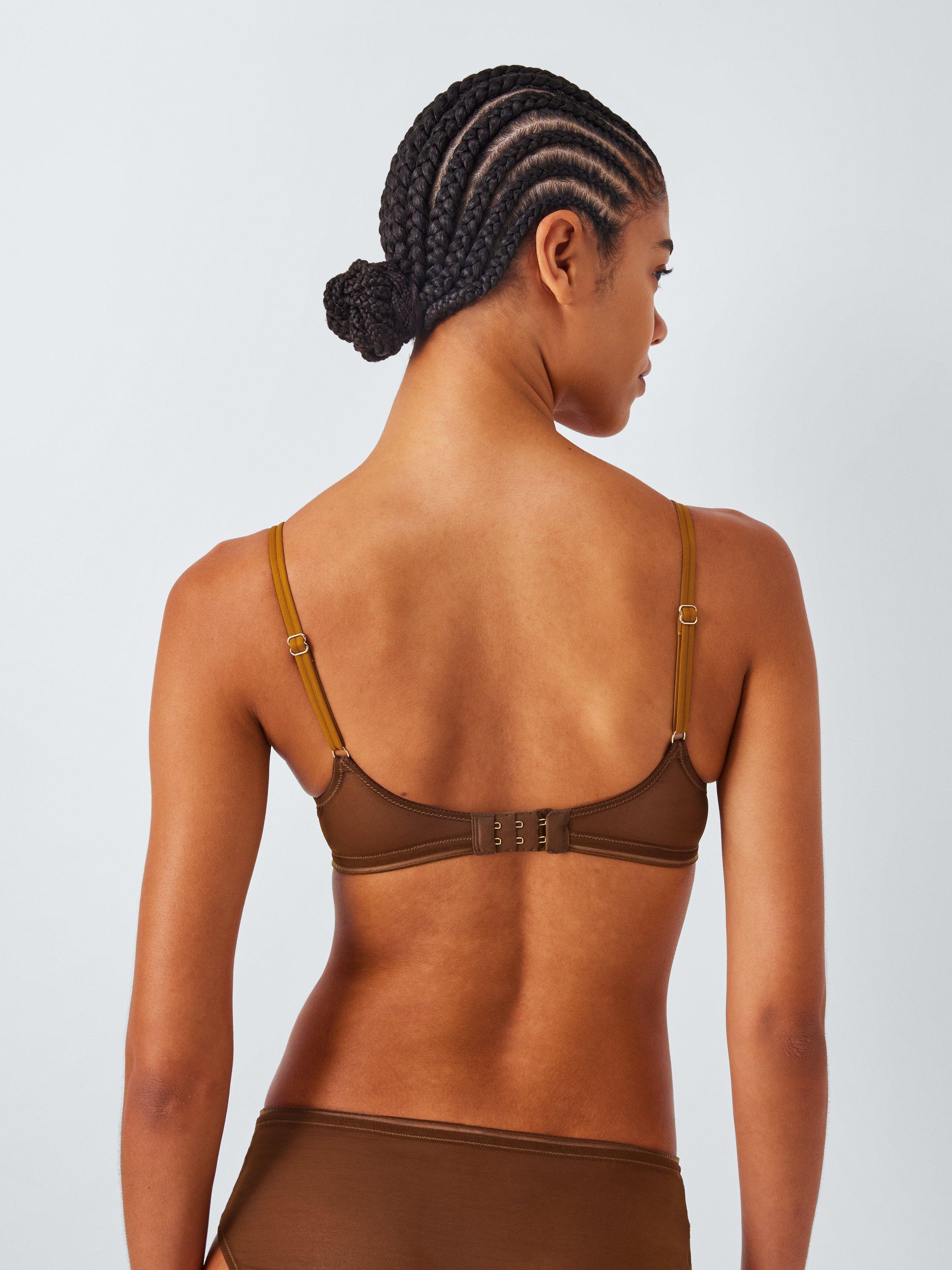 Product image 2 of 10, which shows John Lewis Amiri Balcony Bra, Ochre, 30D