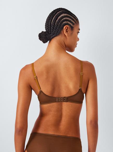 John Lewis Amiri Balcony Bra, Ochre - view 2, Ochre