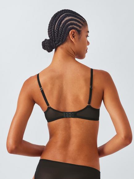 John Lewis Carmela Plunge Bra, Black - view 2, Black